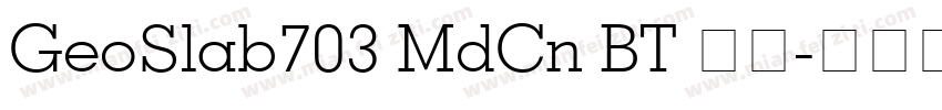 GeoSlab703 MdCn BT 粗体字体转换